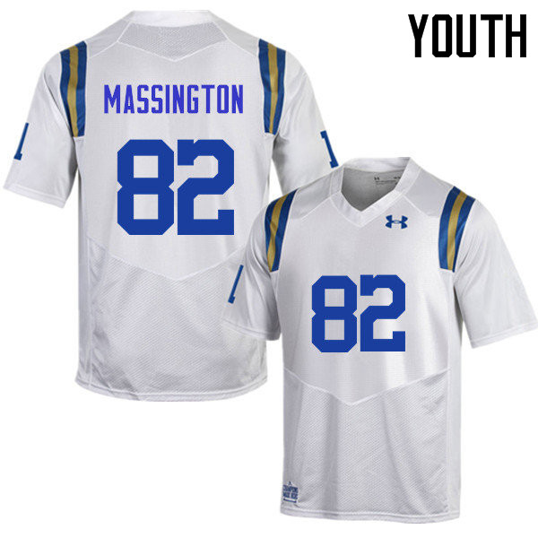 Youth #82 Eldridge Massington UCLA Bruins Under Armour College Football Jerseys Sale-White